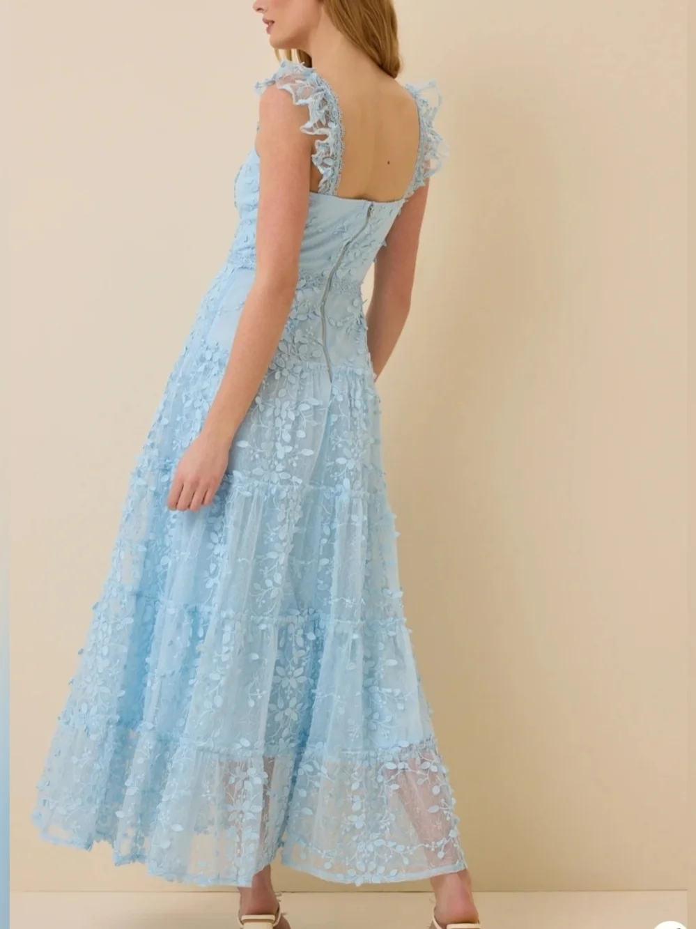 Kallie Lace Tiered Maxi Dress